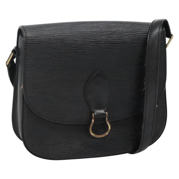 LOUIS VUITTON Epi Saint Cloud GM Shoulder Bag Black Noir M52192 - Picture 1 of 16